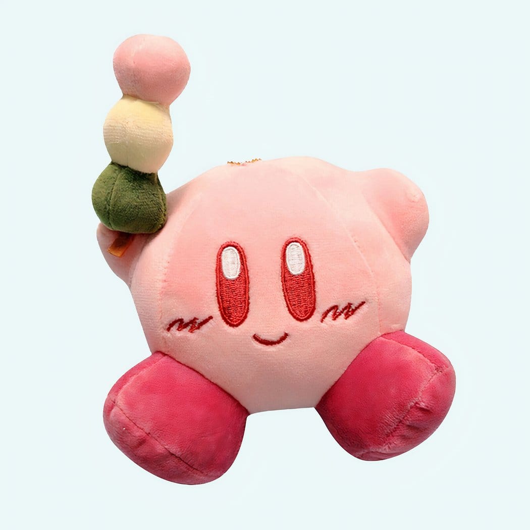 Kleine Roze Knuffel Kirby met Rammelaar van Pluche De Knuffel