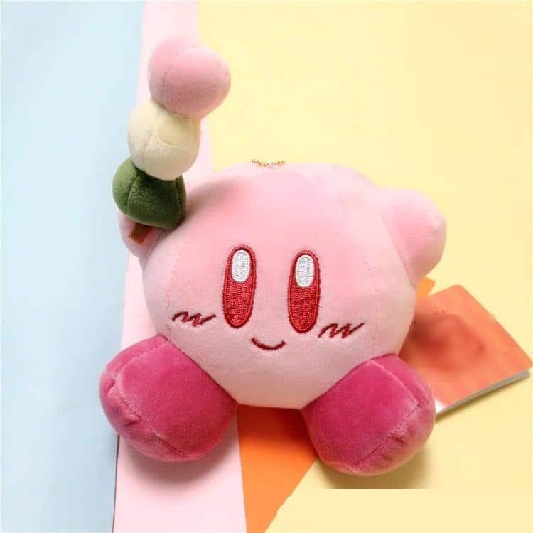 Kleine Roze Knuffel Kirby met Rammelaar van Pluche De Knuffel