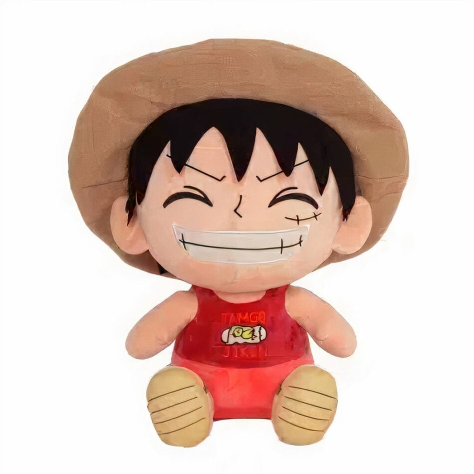 Kleine Ultrasofte Knuffel Luffy Gelukkig uit One Piece De Knuffel