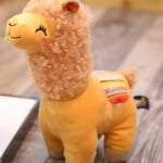 Kleurrijke Lama Knuffel Zachte Pluche Met Grote Glimlach De Knuffel