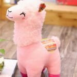 Kleurrijke Lama Knuffel Zachte Pluche Met Grote Glimlach De Knuffel