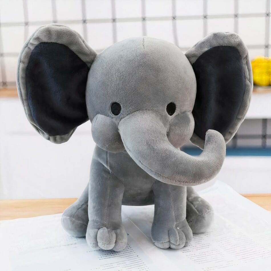 Kleurrijke Olifant Knuffel 25 cm Zachte Speelvriend De Knuffel