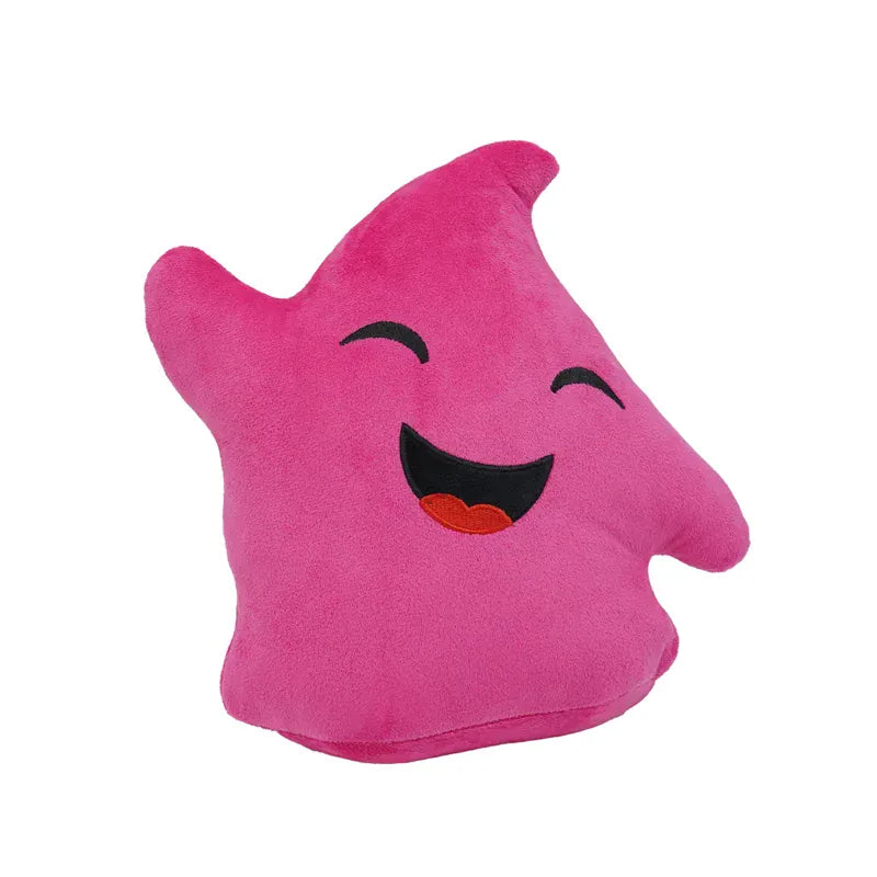 Kleurrijke Ster Knuffel | Zacht Sterrenkussen in 5 Kleuren De Knuffel Rozerood