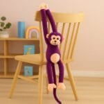 Knuffel Aap Kawaii Lange Staart Paarse Zachte Speelkameraad De Knuffel