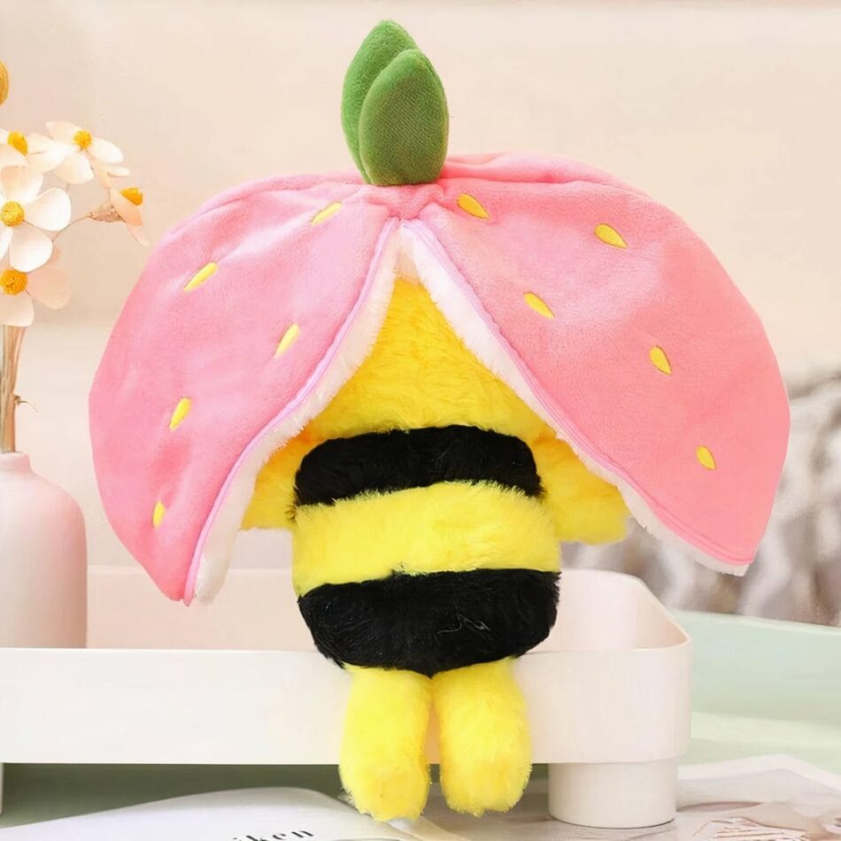 Knuffel Abeille Fraise Ultralichte Zachte Metgezel De Knuffel
