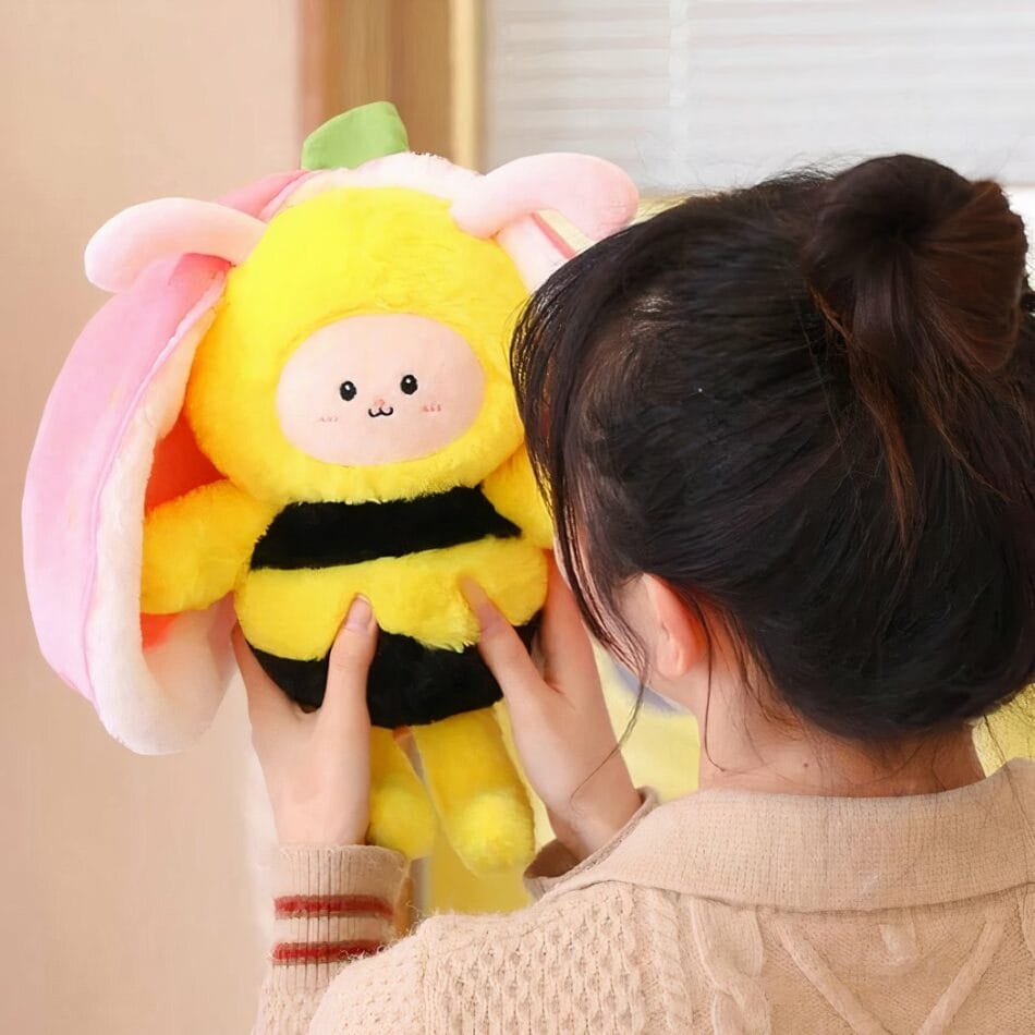 Knuffel Abeille Fraise Ultralichte Zachte Metgezel De Knuffel
