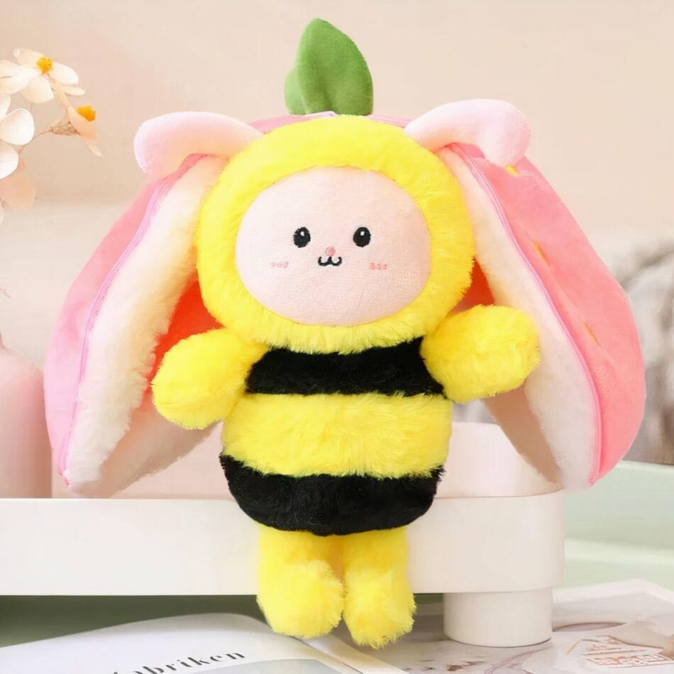 Knuffel Abeille Fraise Ultralichte Zachte Metgezel De Knuffel