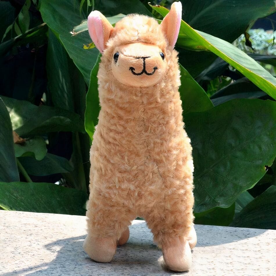 Knuffel Alpaca Met Lange Vacht Zacht Decoratie En Speelkameraad De Knuffel