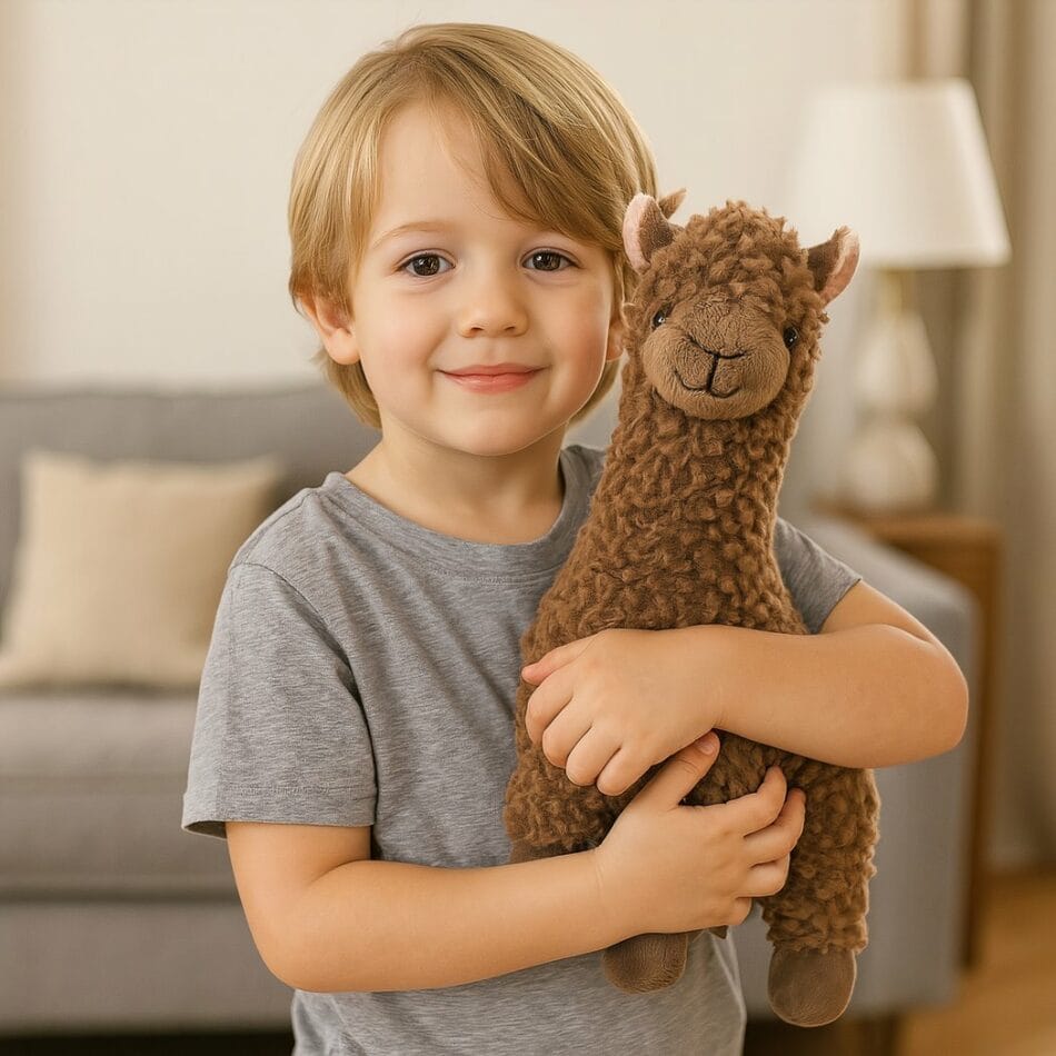 Knuffel Alpaca Met Lange Vacht Zacht Decoratie En Speelkameraad De Knuffel