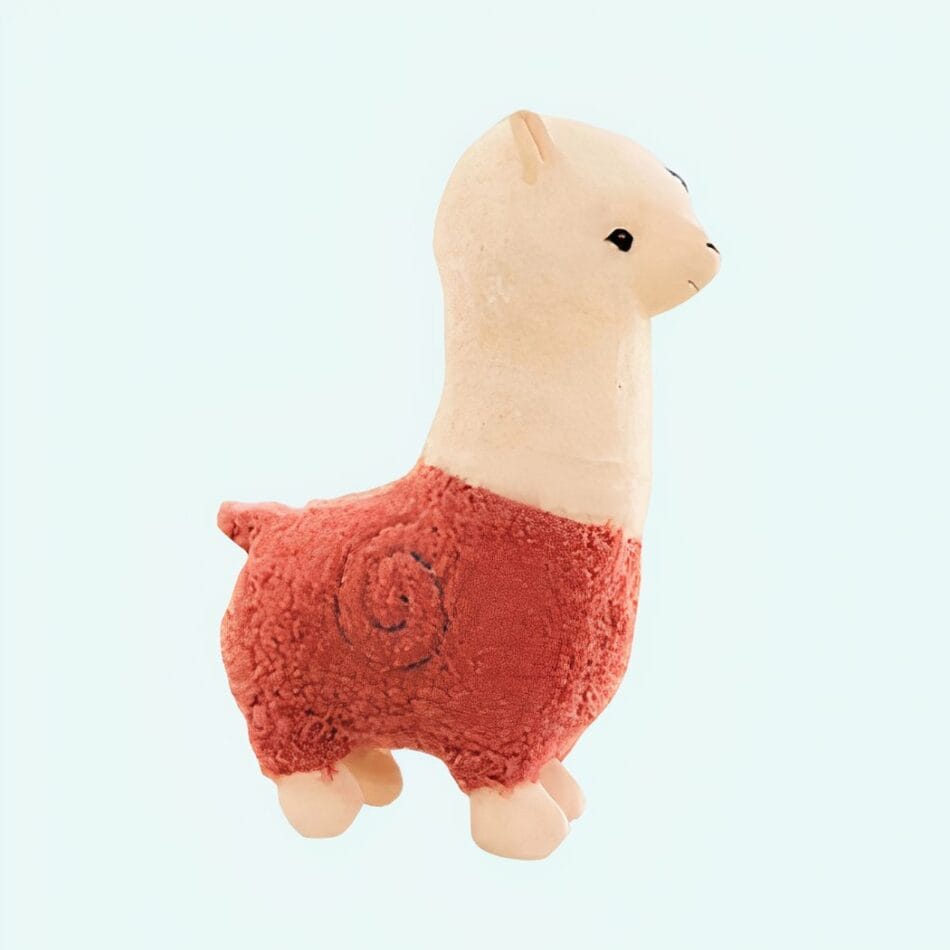 Knuffel Alpaca Regenboogachtige Vacht Zacht 25 cm De Knuffel