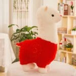 Knuffel Alpaca Regenboogachtige Vacht Zacht 25 cm De Knuffel