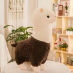 Knuffel Alpaca Regenboogachtige Vacht Zacht 25 cm De Knuffel