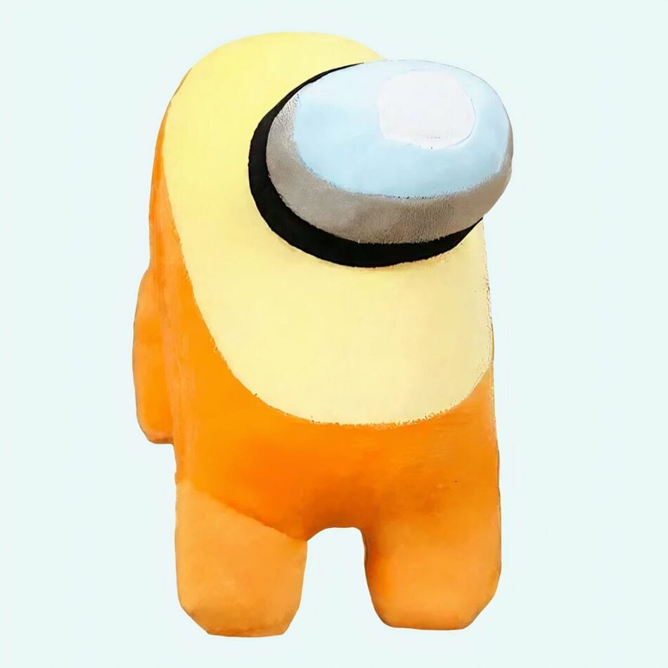 Knuffel Among Us Oranje Geel 30 Cm Voor Fans De Knuffel