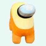 Knuffel Among Us Oranje Geel 30 Cm Voor Fans De Knuffel