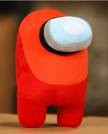 Knuffel Among Us Rood Oranje 30 cm Voor Fans De Knuffel