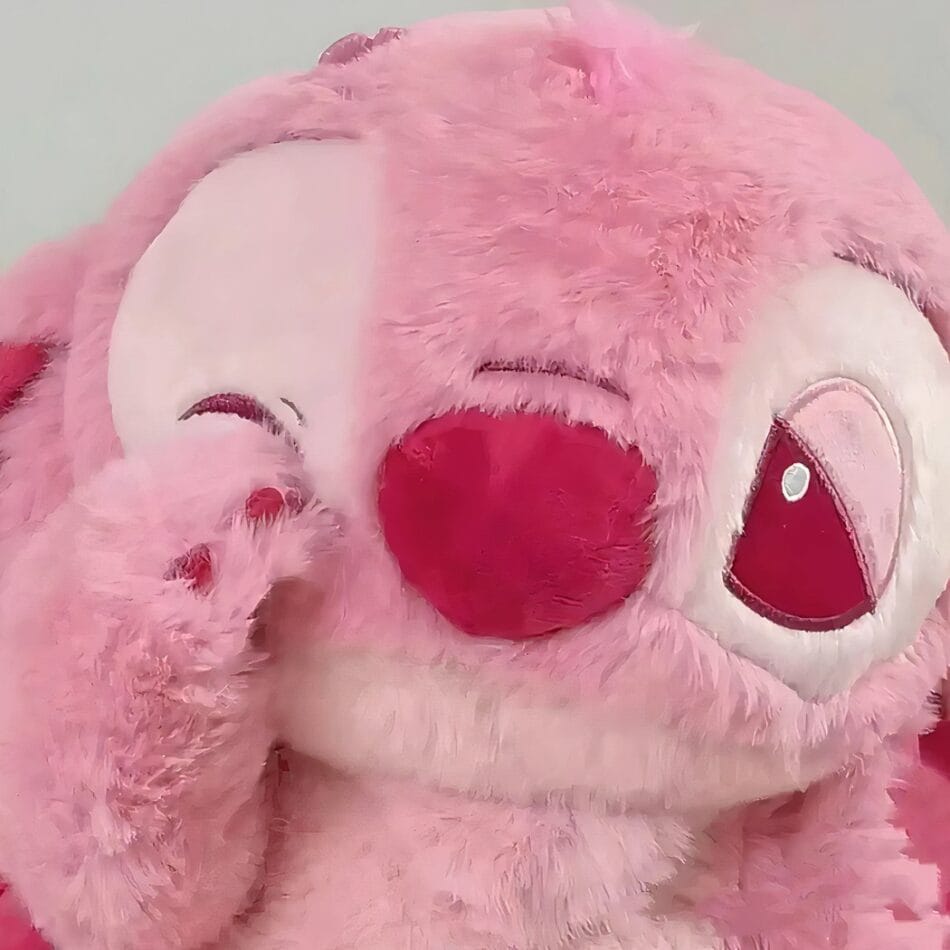 Knuffel Angel met Sakura Motief Roze Tinten De Knuffel