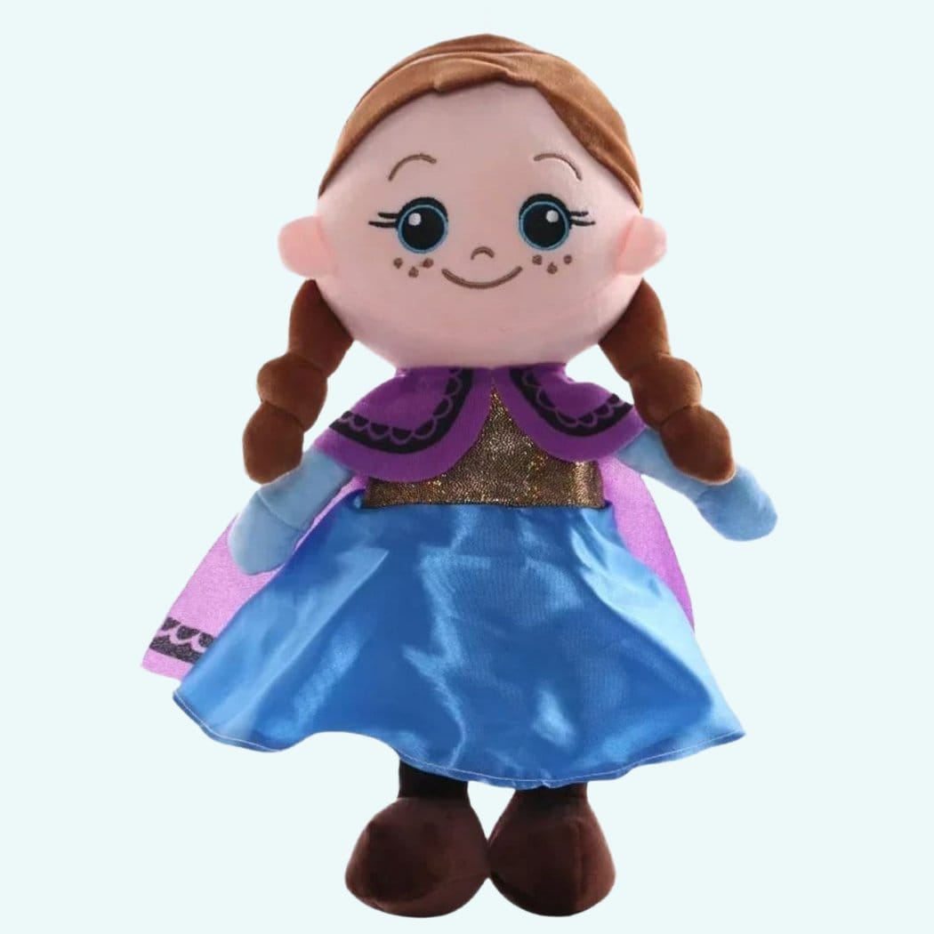 Knuffel Anna Stijl Lappenpop Frozen Met Vlechten En Kleding De Knuffel