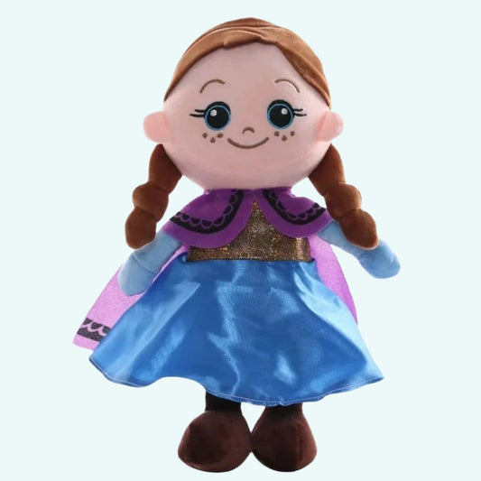 Knuffel Anna Stijl Lappenpop Frozen Met Vlechten En Kleding De Knuffel