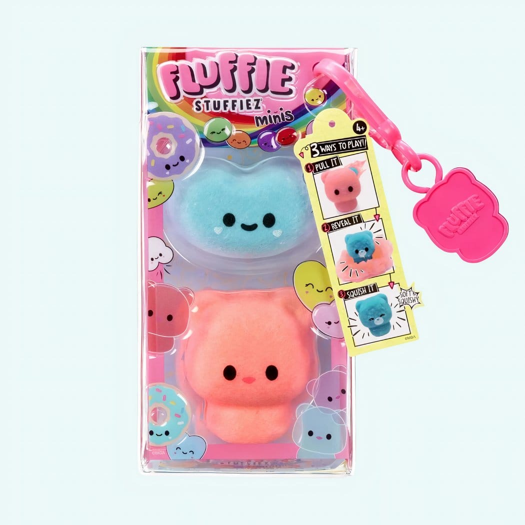 Knuffel Anti Stress Fluffie Stuffiez Minis Met Sleutelhanger De Knuffel model-1