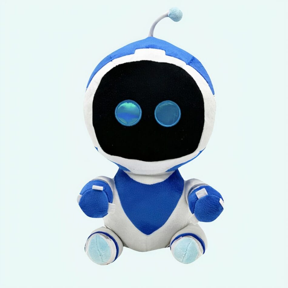 Knuffel Astro Bot Ruimte Avonturier Met Vriendelijk Glimlach De Knuffel