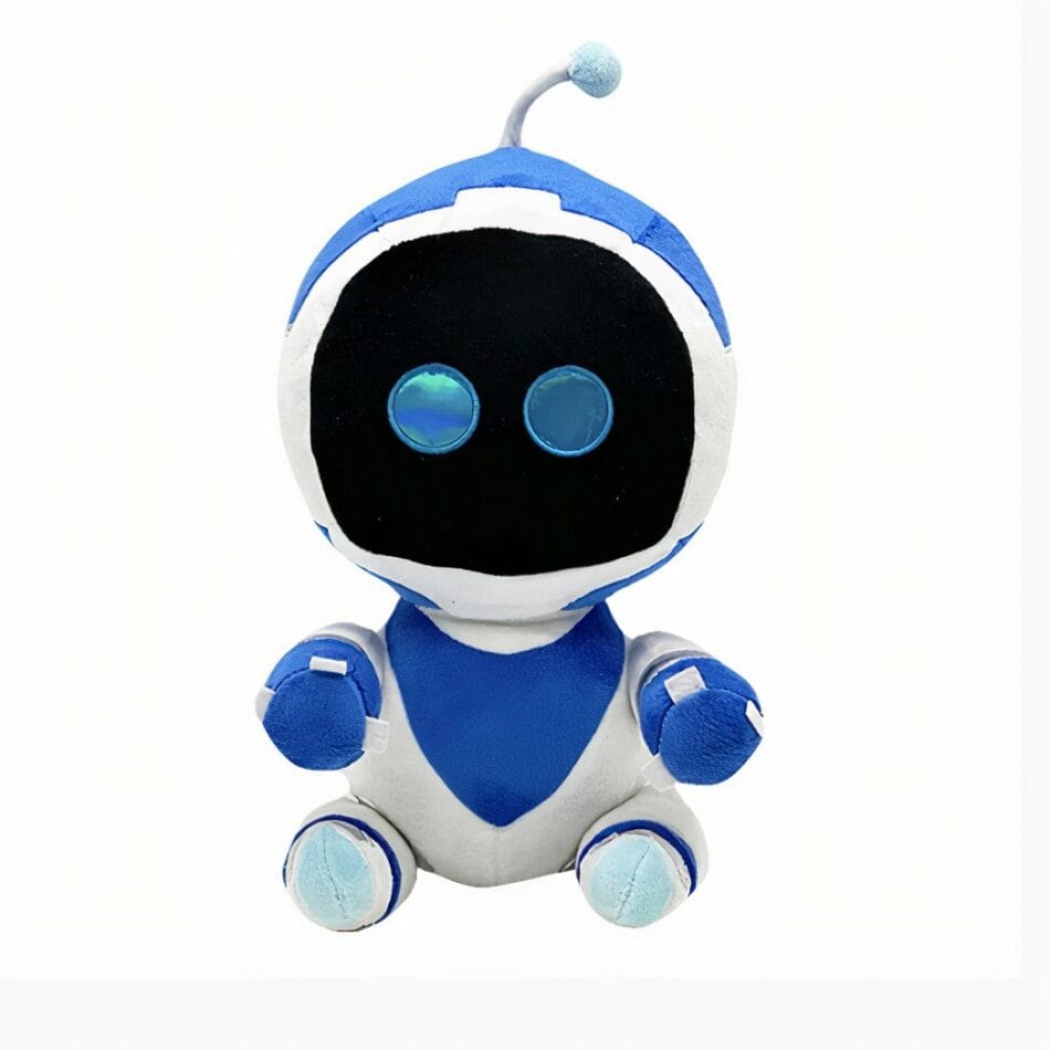 Knuffel Astro Bot Ruimte Avonturier Met Vriendelijk Glimlach De Knuffel