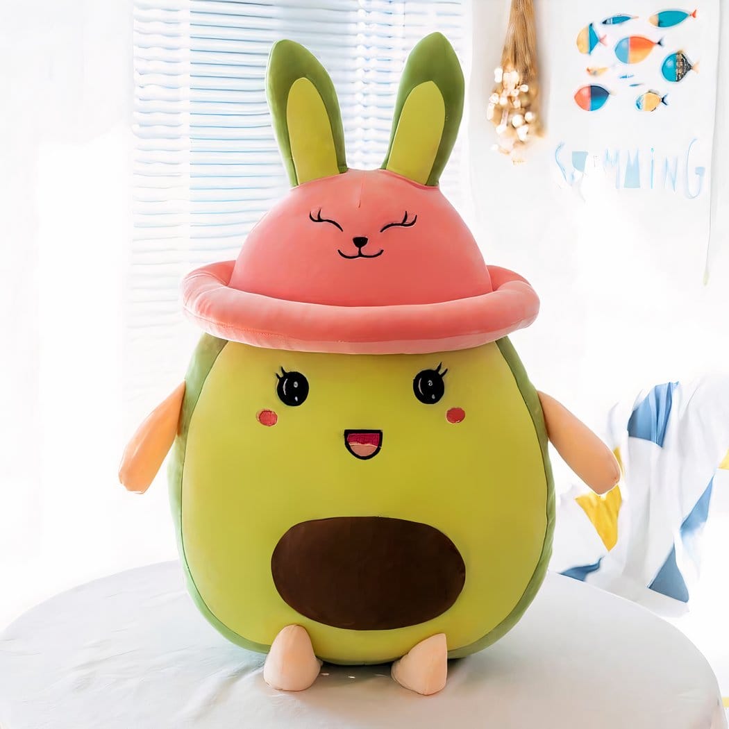 Knuffel Avocado Met Hoed Zacht En Kussen De Knuffel 90cm