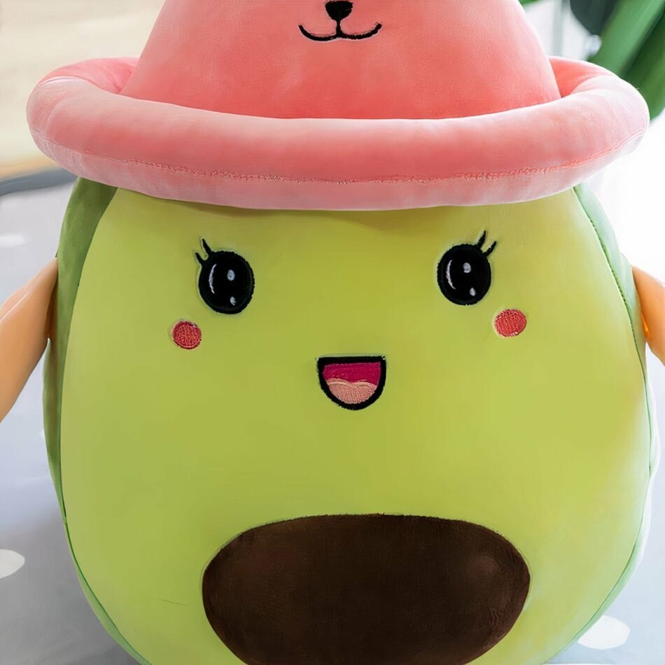 Knuffel Avocado Met Hoed Zacht En Kussen De Knuffel