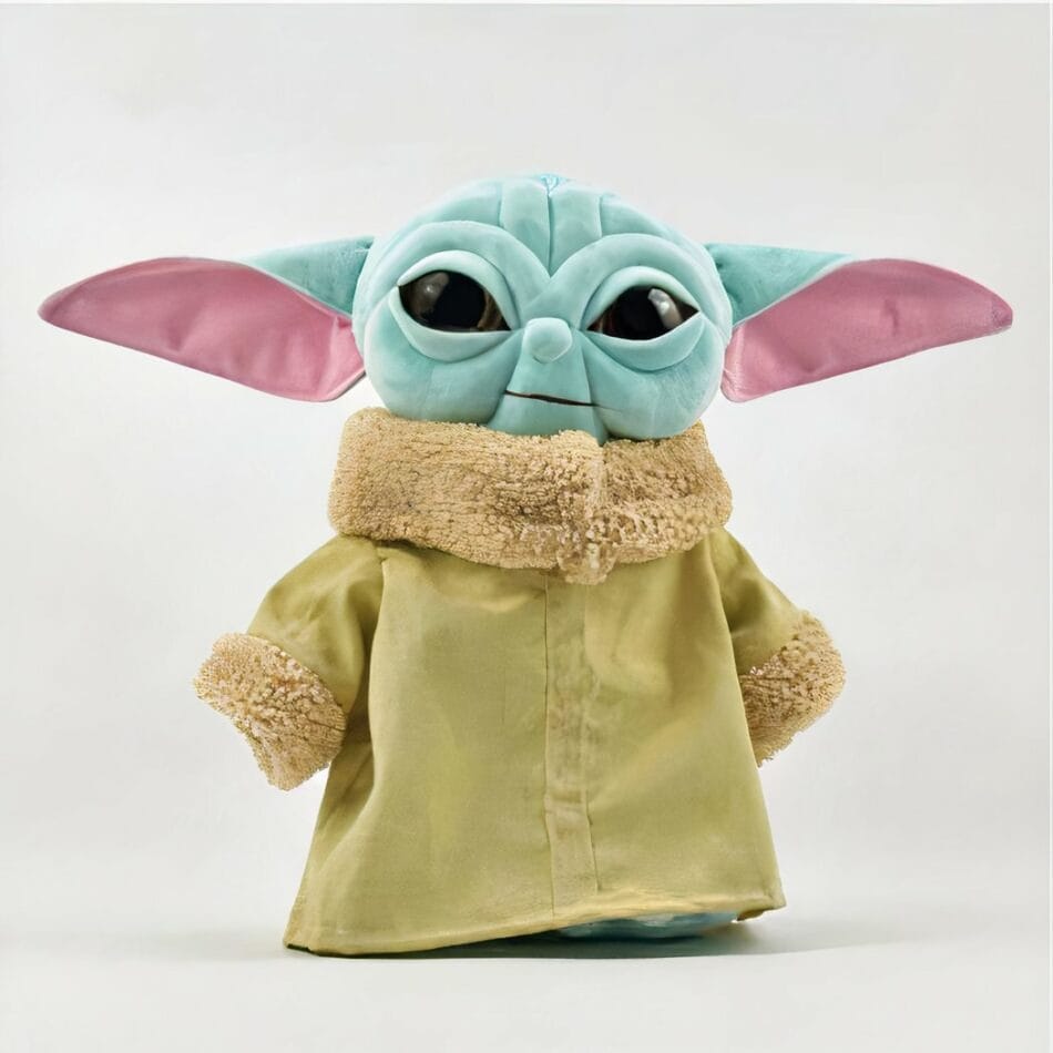 Knuffel Baby Yoda Blauw Mantel Zacht Speelgoed De Knuffel