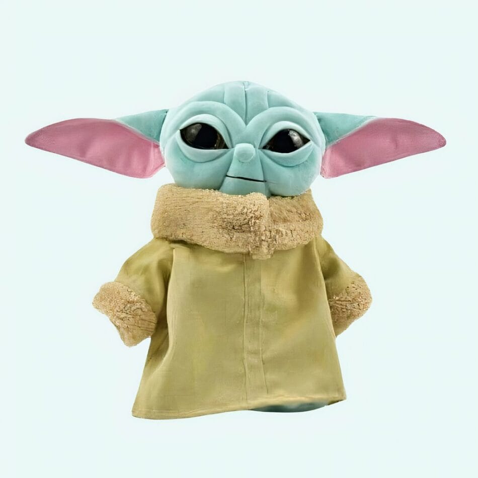 Knuffel Baby Yoda Blauw Mantel Zacht Speelgoed De Knuffel