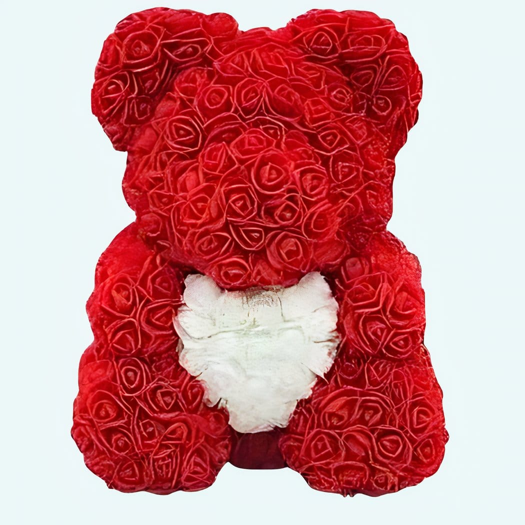 Knuffel Beer Tussen Rode Rozen in Luxe Collectorsdoos Valentijnscadeau De Knuffel