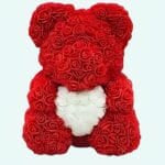 Knuffel Beer Tussen Rode Rozen in Luxe Collectorsdoos Valentijnscadeau De Knuffel