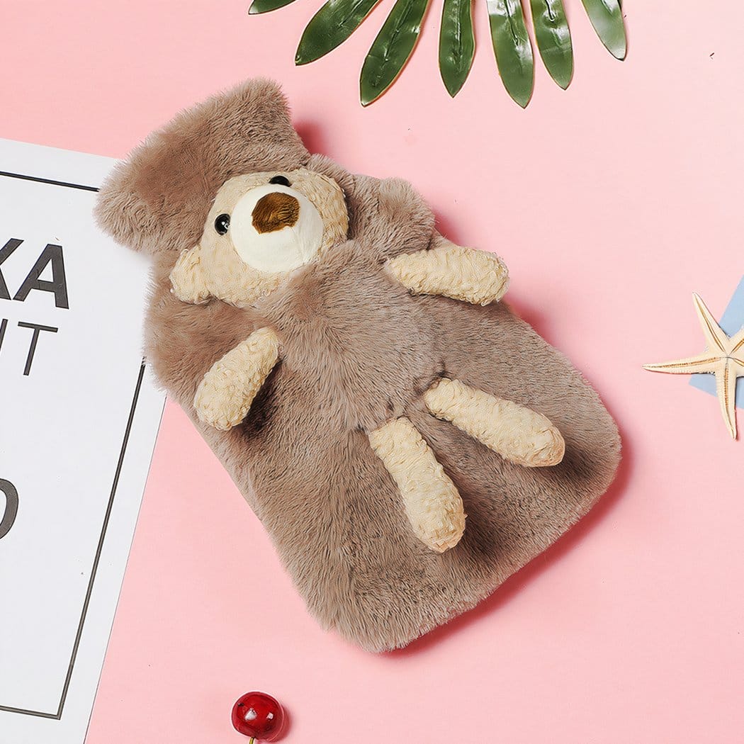 Knuffel Bouillote Beer Zachte Warmteknuffel Met Fluweelachtige Vacht De Knuffel 1000-ml / bruin
