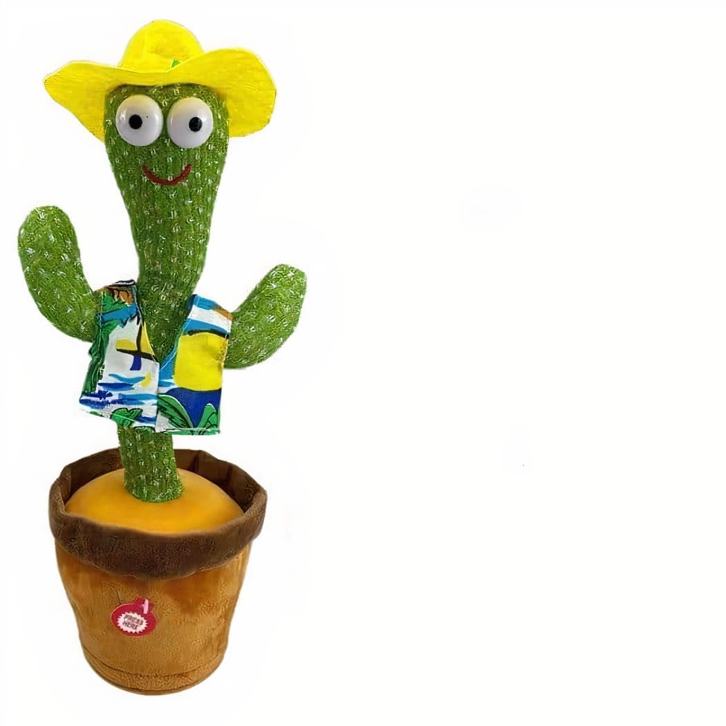 Knuffel Cactus Dansant met Beweging en Muziek De Knuffel cowboy-cactus