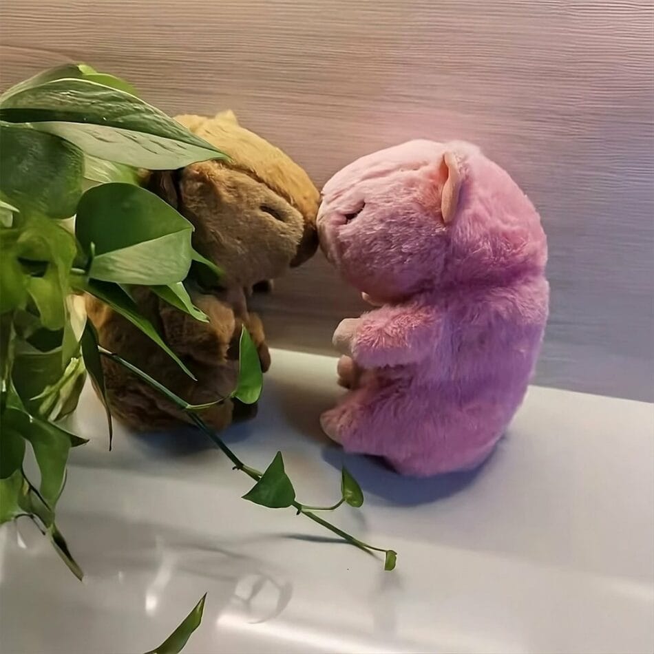 Knuffel Capibara Ademend Rustgevend met Kalmerende Beweging De Knuffel