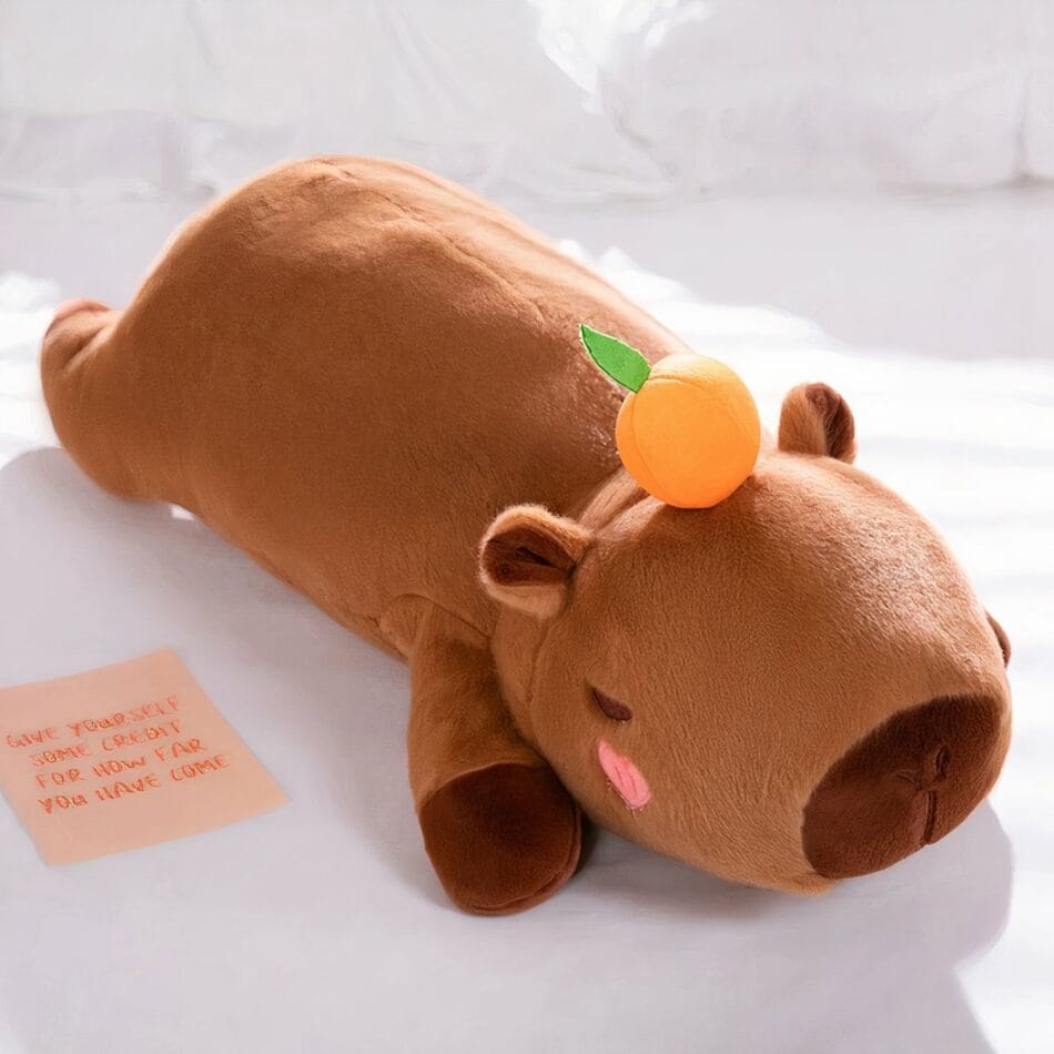 Knuffel Capibara Kussen Zacht Langwerpig Pluche Slaapkussen De Knuffel