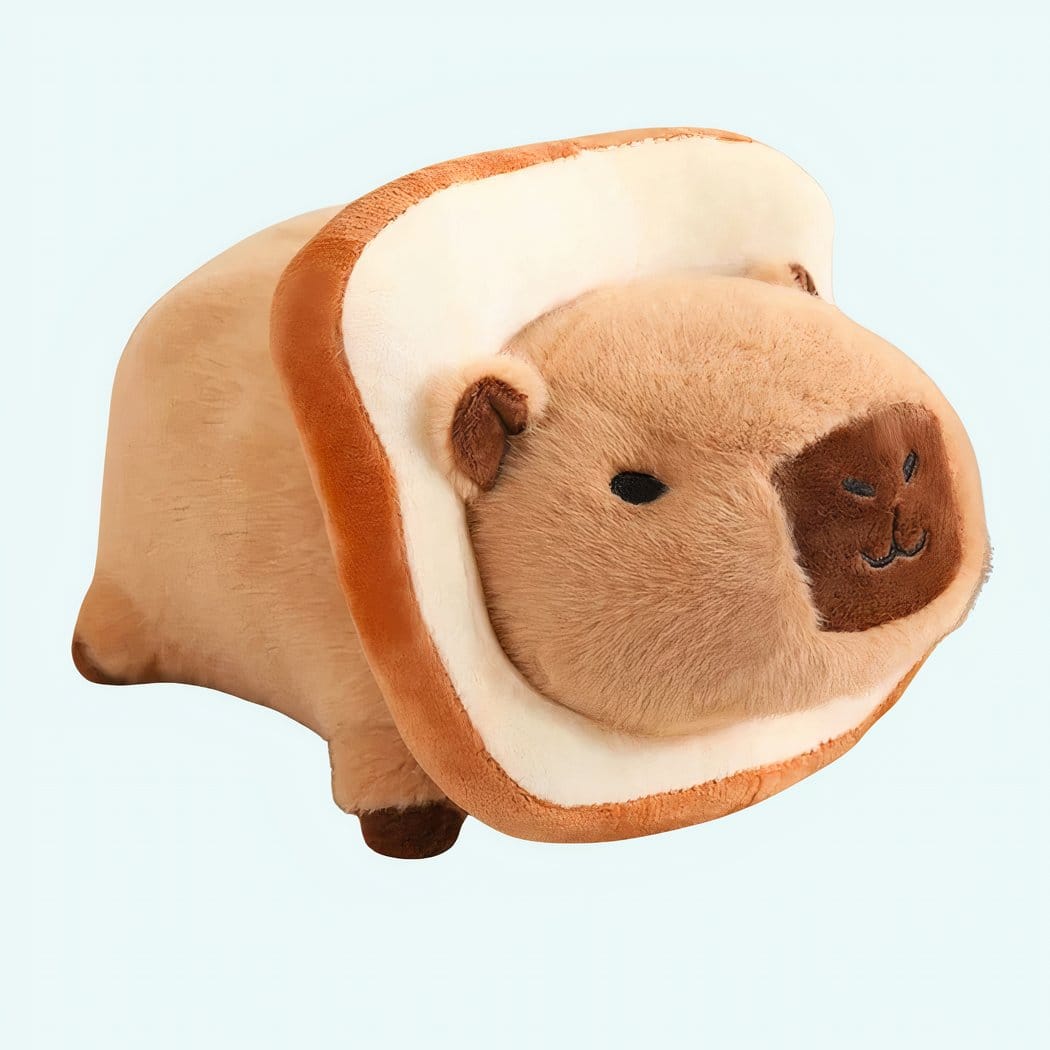 Knuffel Capibara Verkleede Kawaii Stijl 25 cm of 35 cm De Knuffel 25-cm / Toast