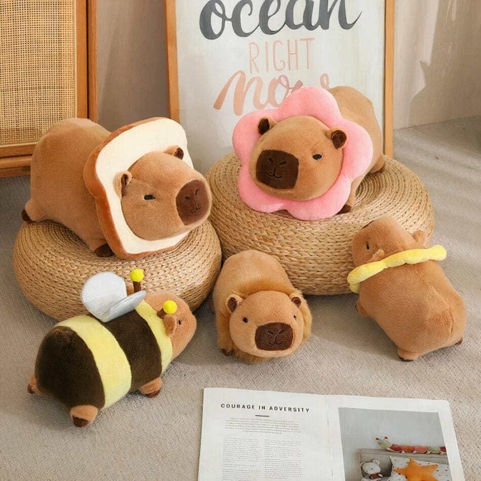 Knuffel Capibara Verkleede Kawaii Stijl 25 cm of 35 cm De Knuffel