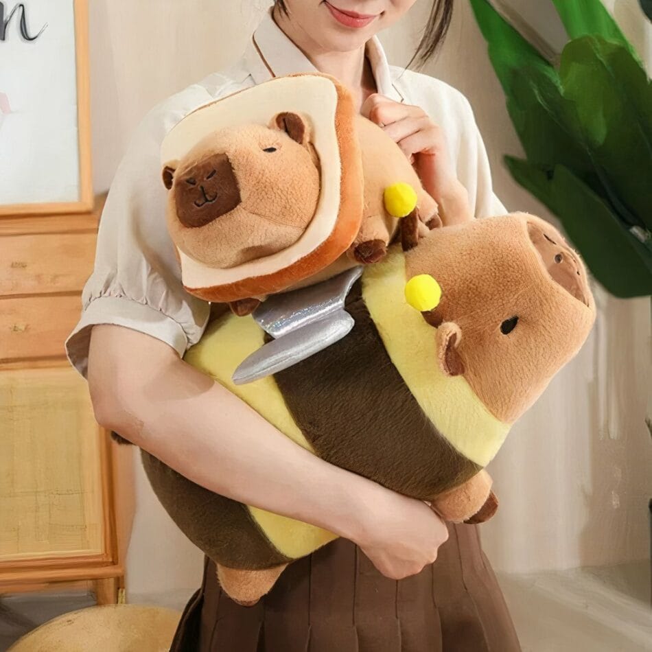 Knuffel Capibara Verkleede Kawaii Stijl 25 cm of 35 cm De Knuffel