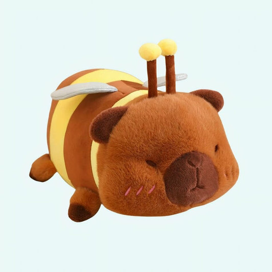 Knuffel Capybara 35 cm Verkleed als Bijenkostuum De Knuffel