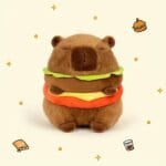 Knuffel Capybara Hamburger Zachte Pluche Decoratie De Knuffel