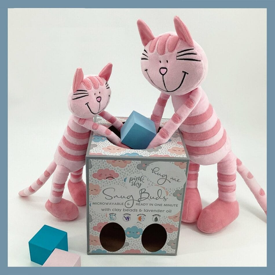 Knuffel Chaton Rose Tigré Ultra Zacht met Genaaide Ogen De Knuffel