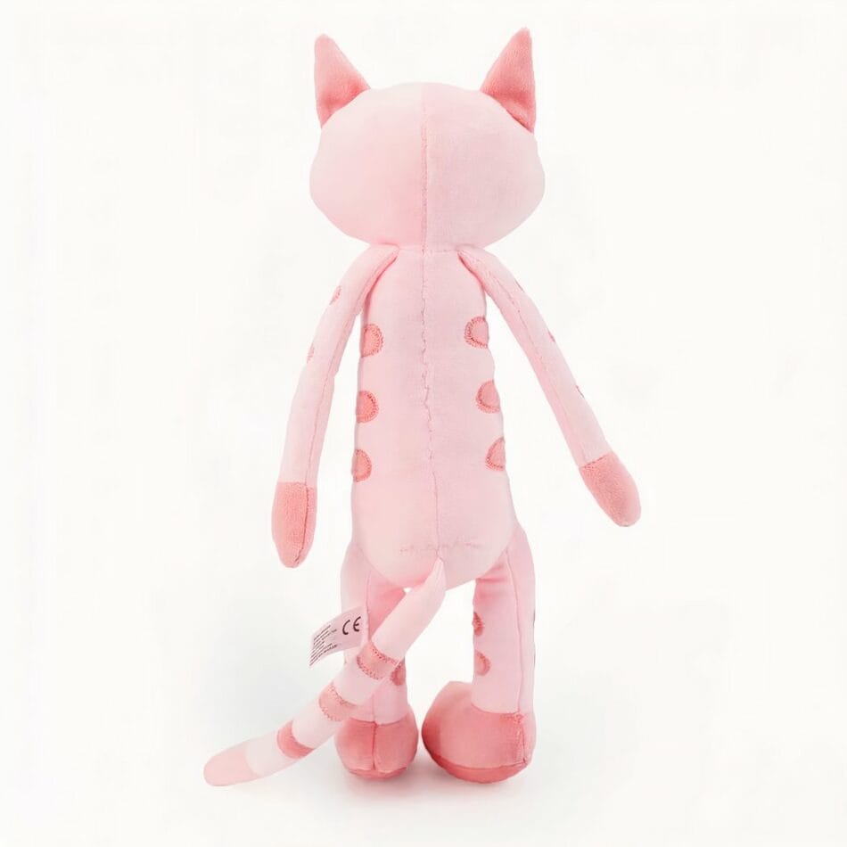 Knuffel Chaton Rose Tigré Ultra Zacht met Genaaide Ogen De Knuffel