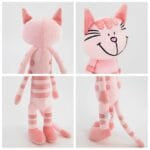 Knuffel Chaton Rose Tigré Ultra Zacht met Genaaide Ogen De Knuffel