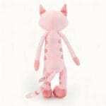 Knuffel Chaton Rose Tigré Ultra Zacht met Genaaide Ogen De Knuffel