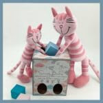 Knuffel Chaton Rose Tigré Ultra Zacht met Genaaide Ogen De Knuffel