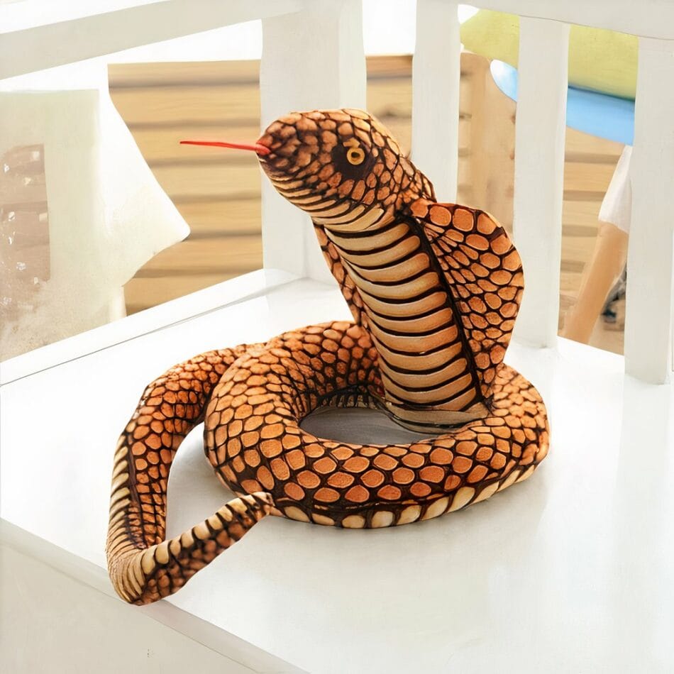 Knuffel Cobra Zachte Slang Voor Verbeelding En Samenwerking De Knuffel