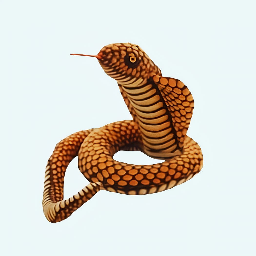 Knuffel Cobra Zachte Slang Voor Verbeelding En Samenwerking De Knuffel