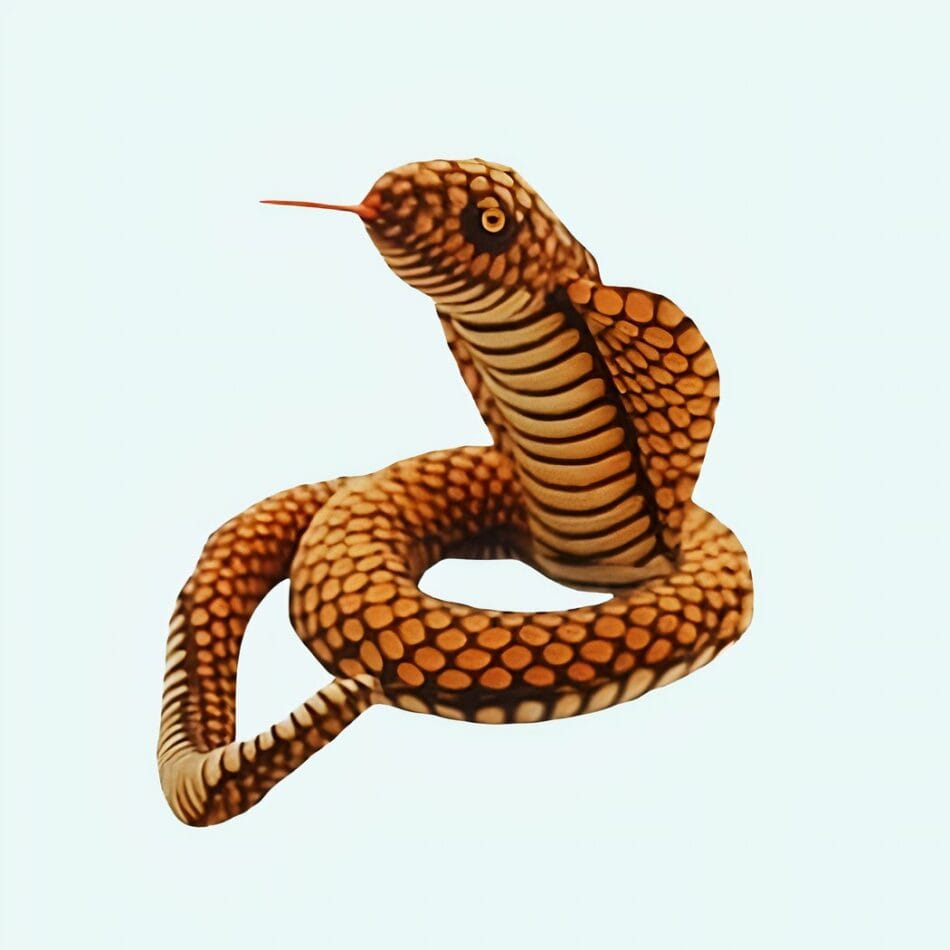 Knuffel Cobra Zachte Slang Voor Verbeelding En Samenwerking De Knuffel