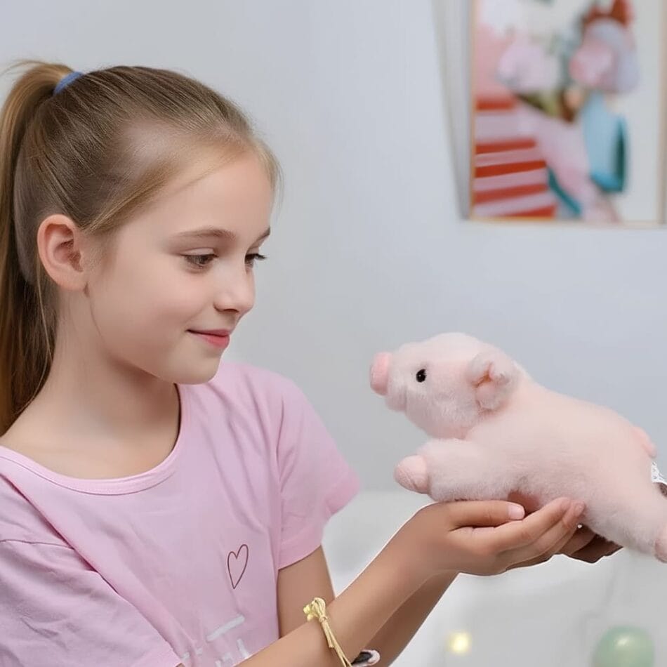 Knuffel Cochon Allongé Adorable Langwerpige Varkensknuffel Zachte Doudou De Knuffel