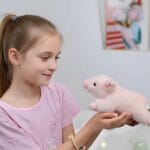 Knuffel Cochon Allongé Adorable Langwerpige Varkensknuffel Zachte Doudou De Knuffel